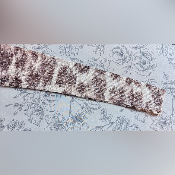 Intimately Free People FP Leopard Gold Rush Sequin Long Sleeve Fitted Top - Picture 6 of 10